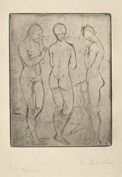 Tres mujeres de Wilhelm Lehmbruck