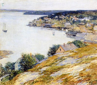 Puerto de East Boothbay, 1904 de Willard Leroy Metcalf