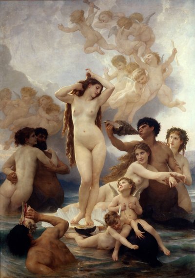 El nacimiento de Venus de William Adolphe Bouguereau