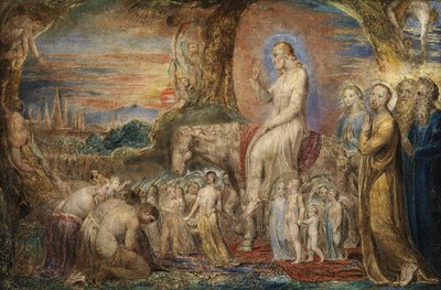 Entrada de Cristo en Jerusalén (óleo sobre cobre) de William Blake