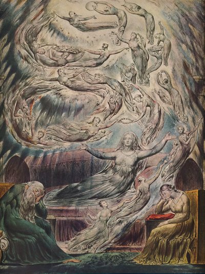 El sueño de la Reina Catalina, c. 1825 de William Blake