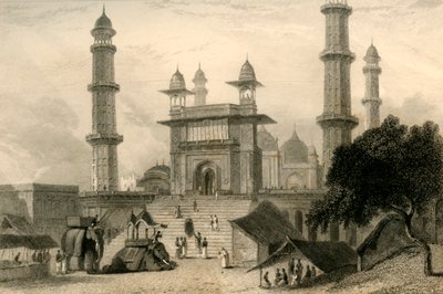 Mezquita en Mathura, 1835 de William Daniell