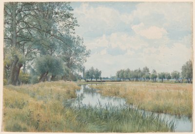 Paisaje fluvial cerca de St. Ives, Huntingdonshire de William Fraser Garden