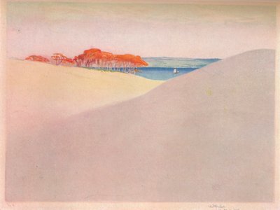 Dunas de arena, Dinamarca, c1917 de William Giles