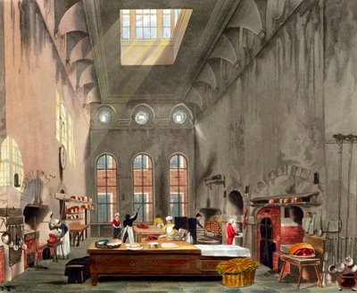 Cocina, Palacio de St James, Londres, 1819 de William James Bennett