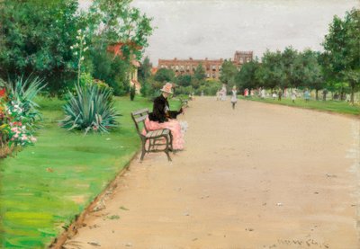 Un parque de la ciudad de William Merritt Chase