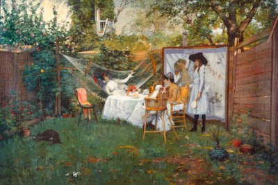 Desayuno al aire libre de William Merritt Chase