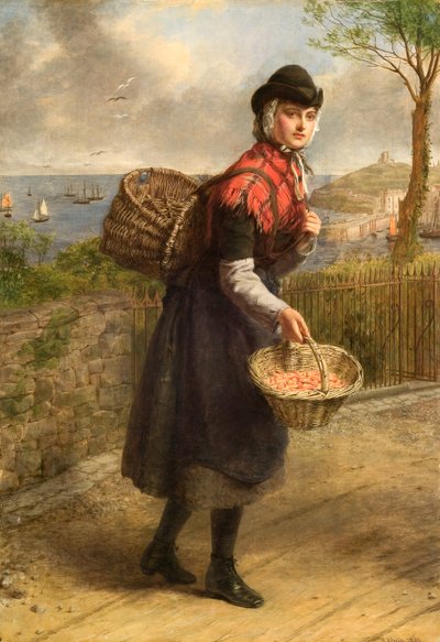 Vendedor de gambas de Tenby de William Powell Frith