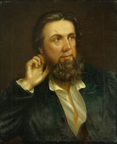 John Jones (Talhaiarn) 1846 (óleo sobre lienzo) de William Roos