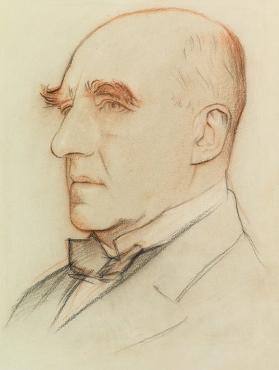 Sir Arthur Pinero, dramaturgo (tizas de colores) de William Rothenstein