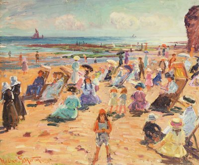 Escena de playa de William Samuel Horton