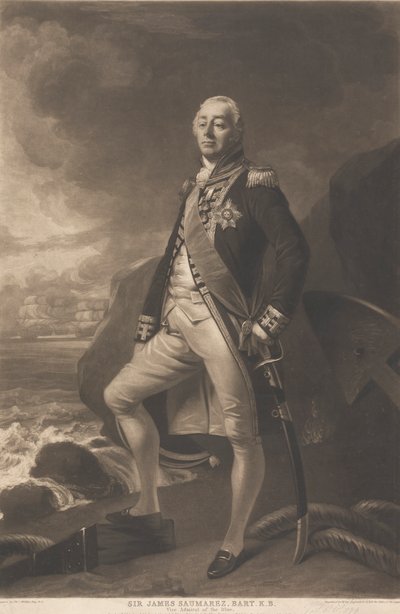 Sir James Saumarez, 1st Baron de Saumarez de William Say