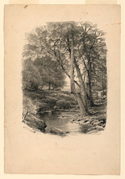 Estanque en el bosque de William Trost Richards