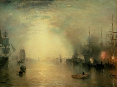 Marineros cargando carbón a la luz de la luna de Joseph Mallord William Turner