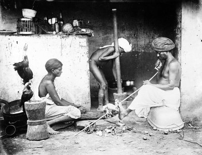 Una cocina india, c.1870s de Willoughby Wallace Hooper