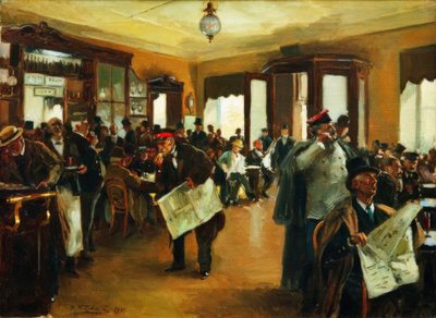 En el Café Dominique de Wladimir Jegorowitsch Makowski