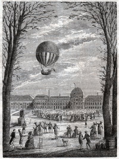Vuelo en globo de Frederick (attr. to) Barnard