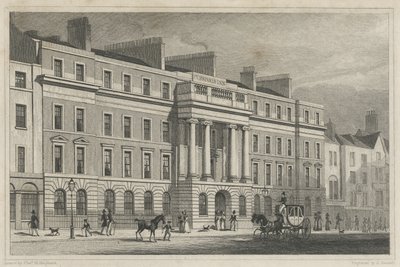 Furnivals Inn Holborn, 1825 de Thomas Hosmer after Shepherd