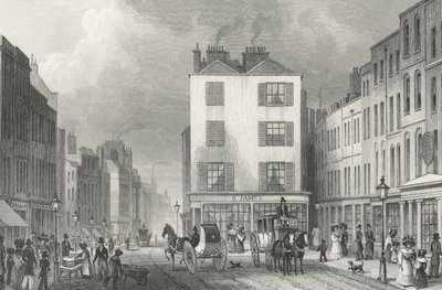 Middle Row Holborn, 1830 de Thomas Hosmer after Shepherd