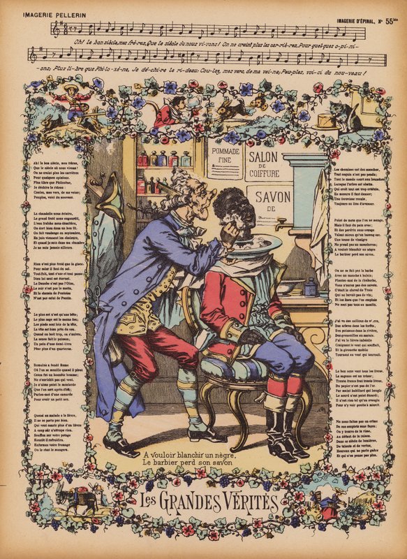 Les Grandes Verites (grabado coloreado) de (after) French School