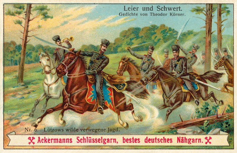 La caza salvaje de Lutzow de (after) German School