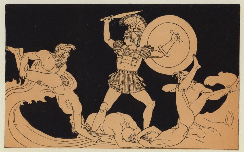 Aquiles luchando con el río de English School