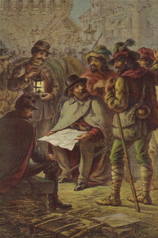 Garibaldi y los guías campesinos de English School