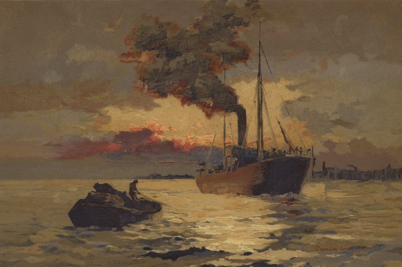 Atardecer en el Támesis de English School