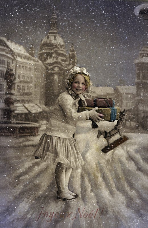 Niña pequeña en la nieve de French Photographer