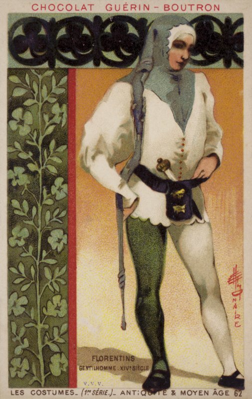 Caballero de Florencia, siglo XIV de French School