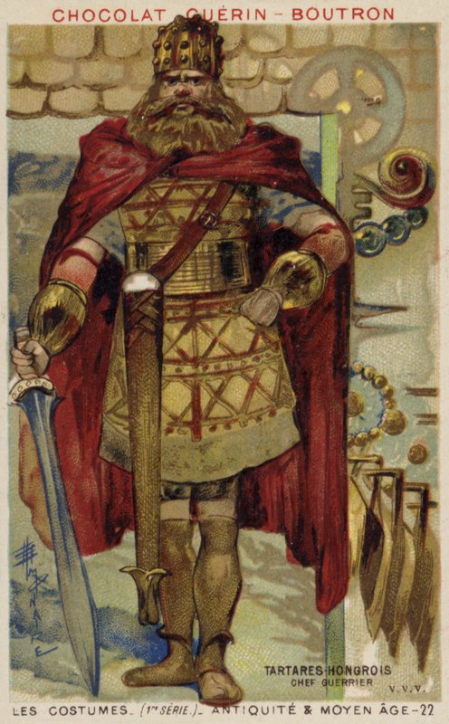 Jefe guerrero tártaro húngaro de French School