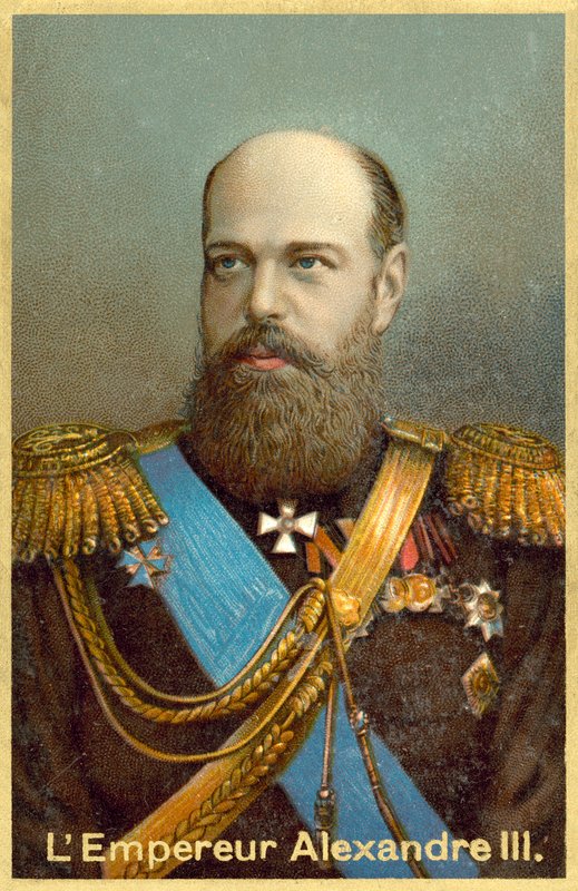 Zar Alejandro III de Rusia de French School