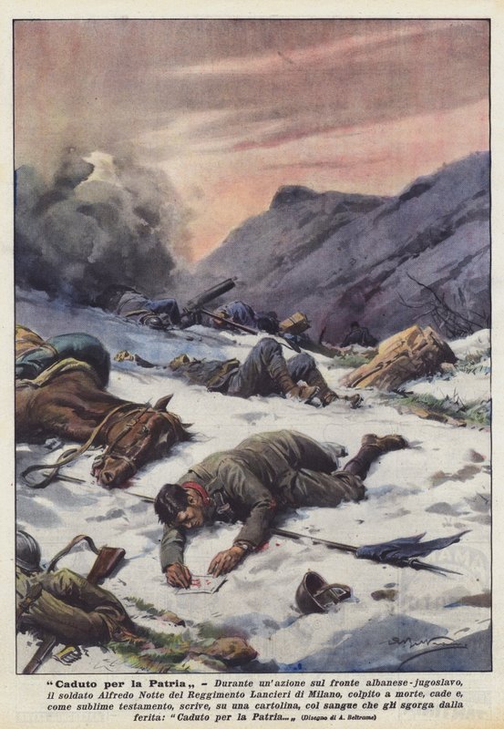Caído por la Patria de Achille Beltrame