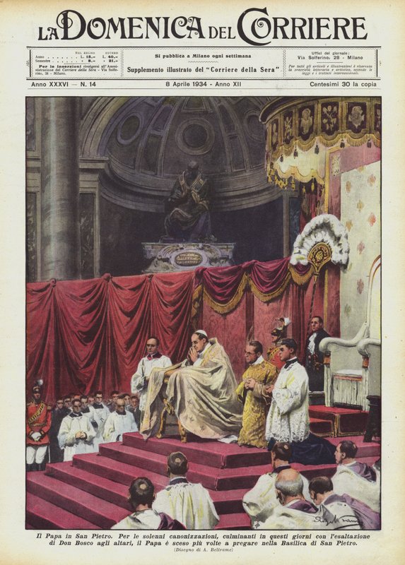 El Papa en San Pedro de Achille Beltrame