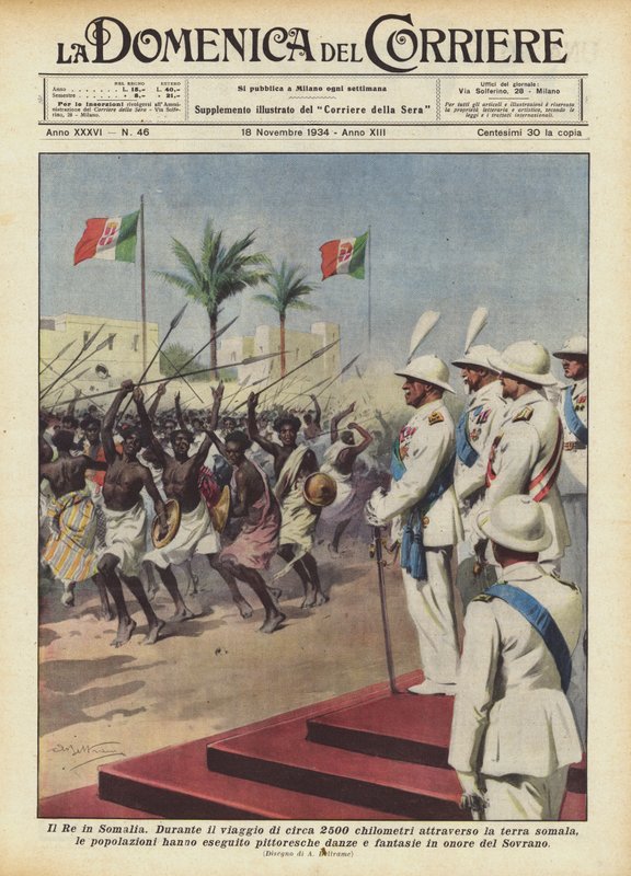 El Rey en Somalia de Achille Beltrame
