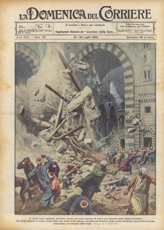 El colapso en la mezquita de Achille Beltrame