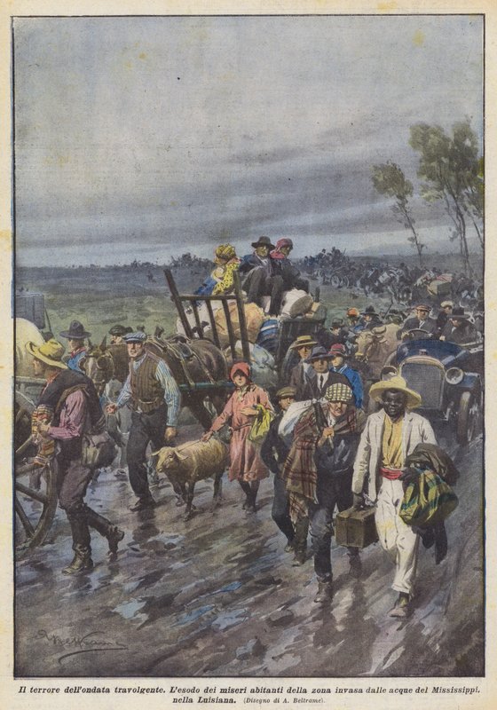 El terror de la ola arrolladora de Achille Beltrame