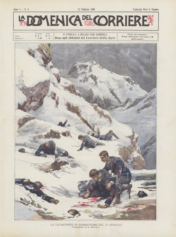 La Catástrofe de Sommafiume del 25 de Enero de Achille Beltrame