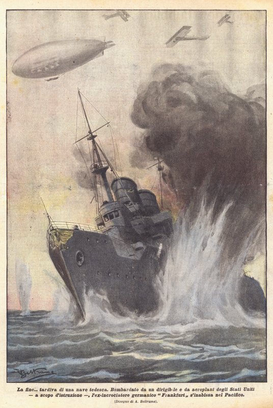 El final tardío de un barco alemán de Achille Beltrame