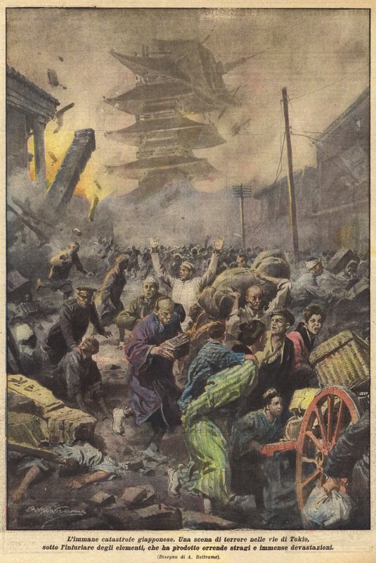 La inmensa catástrofe japonesa de Achille Beltrame