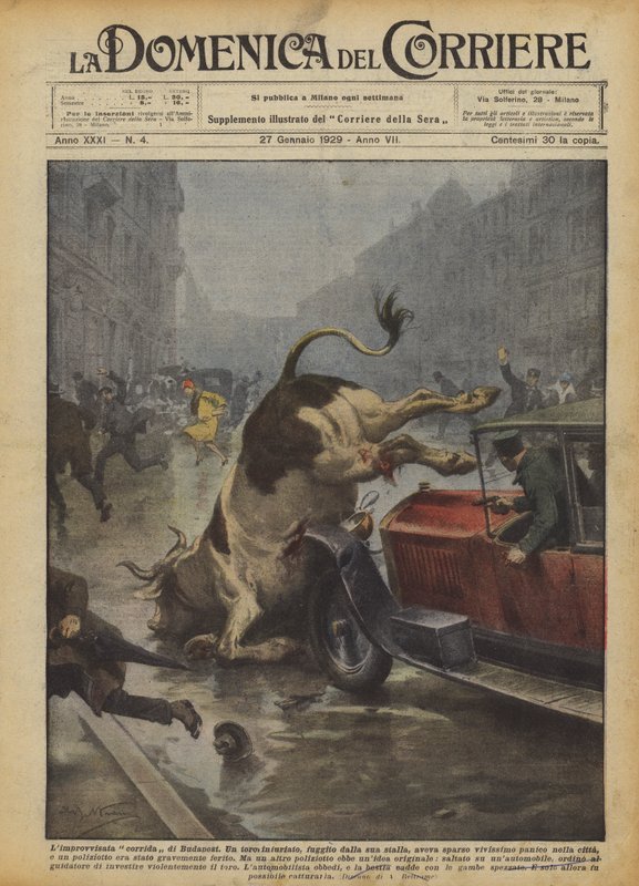 La corrida improvisada de Budapest de Achille Beltrame