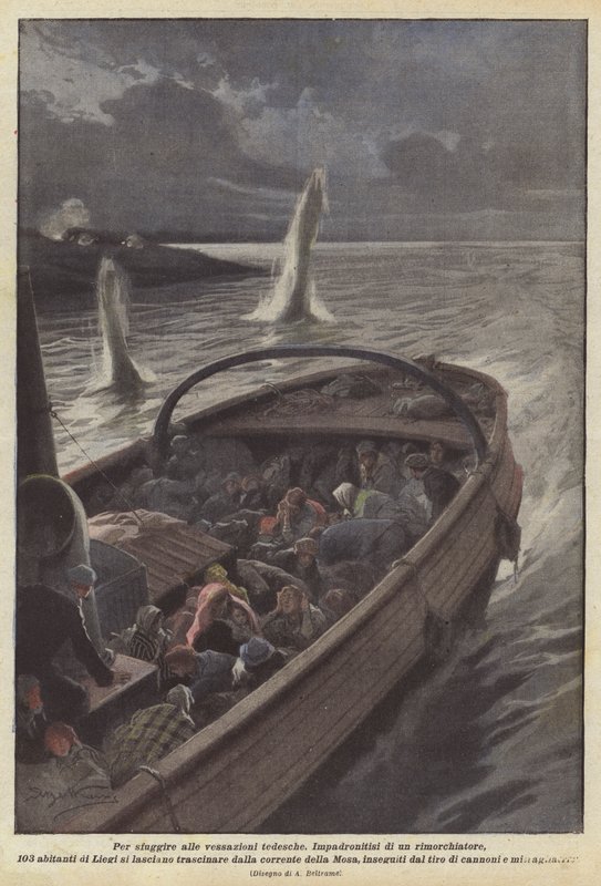 Para escapar de las vejaciones alemanas de Achille Beltrame