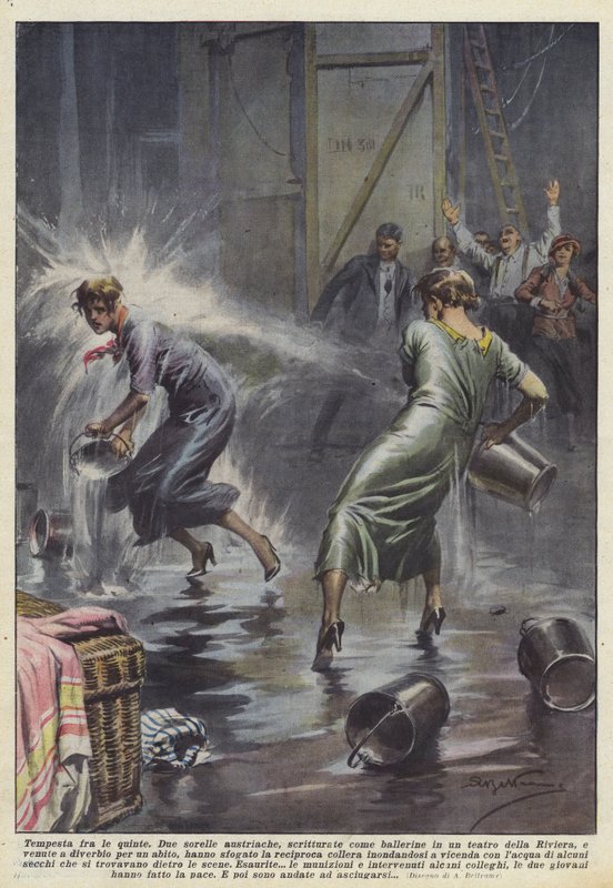 Tormenta entre bastidores de Achille Beltrame