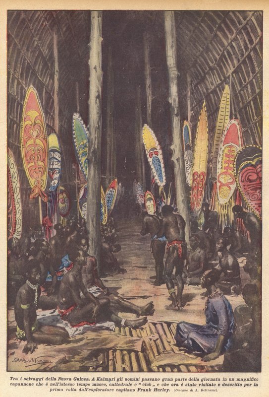 Entre los salvajes de Nueva Guinea de Achille Beltrame