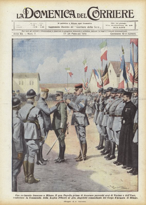 Una ceremonia francesa en Milán de Achille Beltrame
