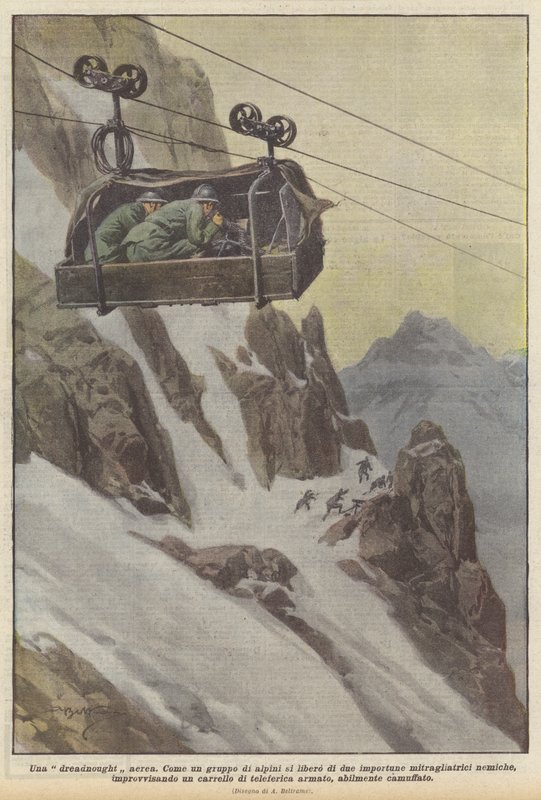 Un acorazado aéreo de Achille Beltrame