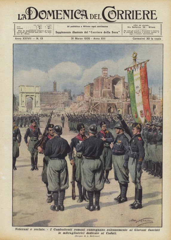 Veteranos y reclutas de Achille Beltrame