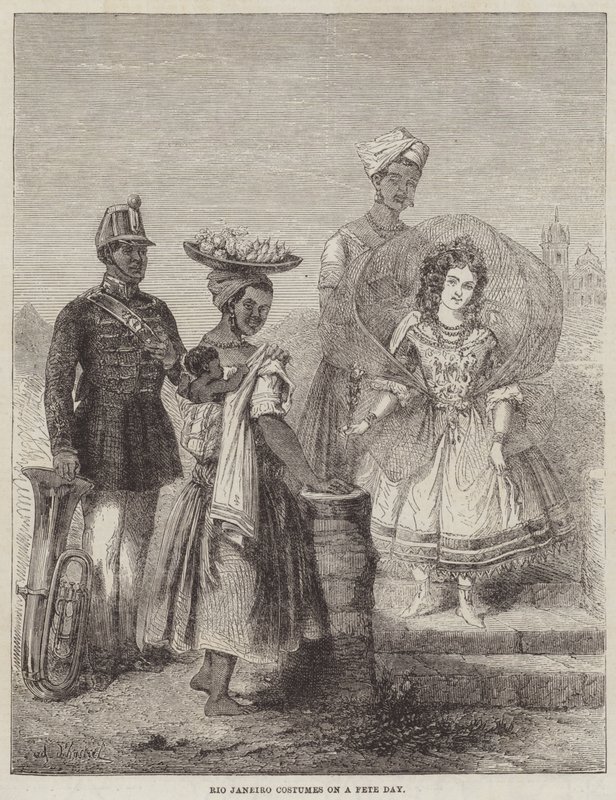 Trajes de Río de Janeiro en un día de fiesta de Adolphe DHastrel