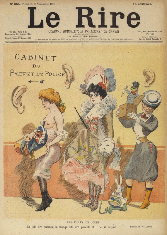 Ilustración para Le Rire de Adolphe Leon Willette