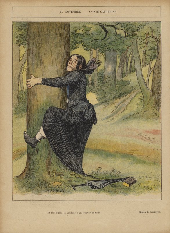 Ilustración para Le Rire de Adolphe Leon Willette